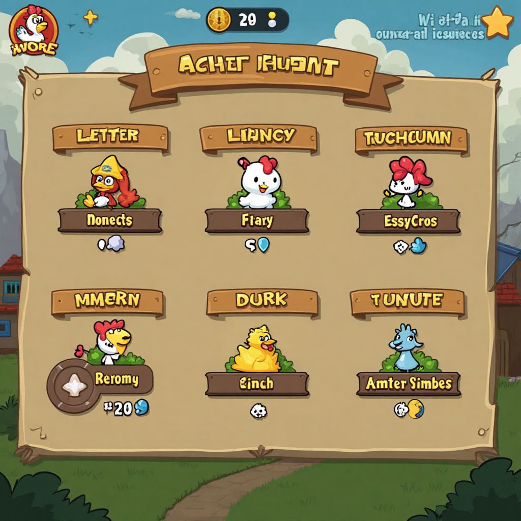 Achievement system in Chicken Road